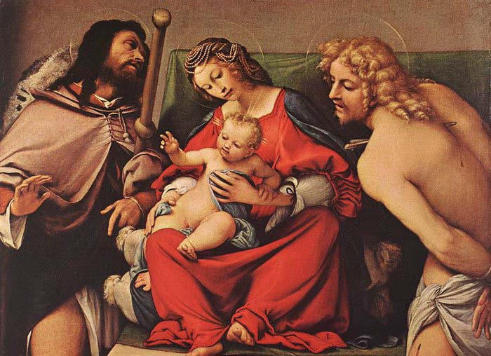 Madonna with the Child and Sts Rock and Sebastian